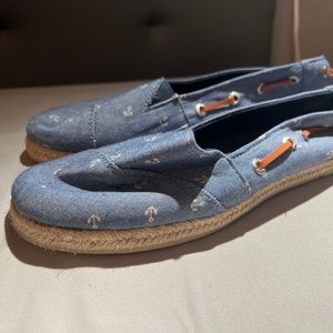 Nautica Womens Shoes Size 8.5 Nautical Anchors
